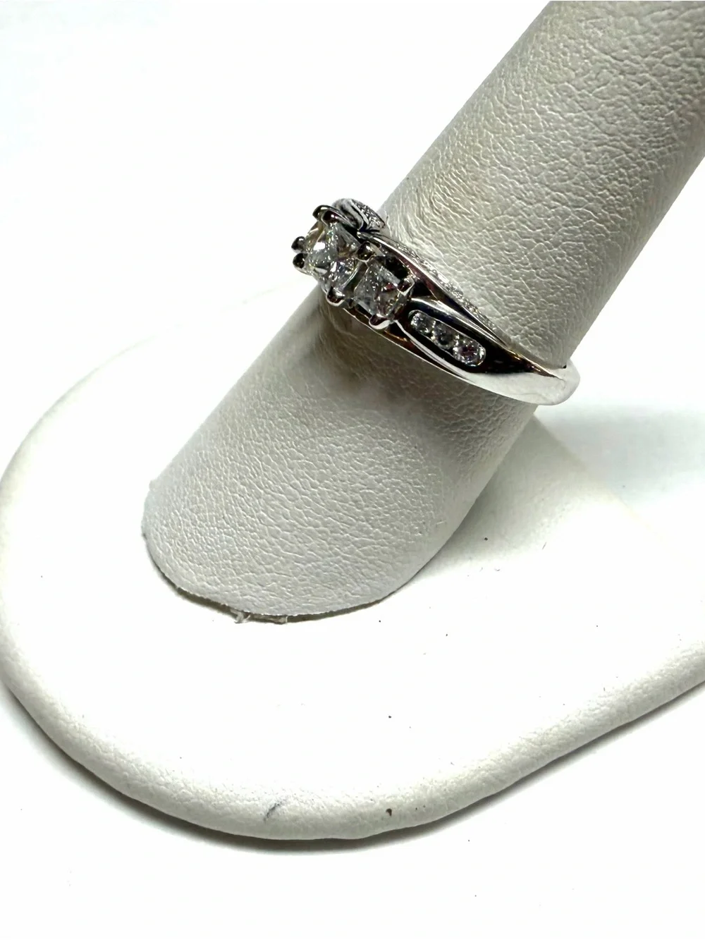 14k White Gold .99ctw Natural Diamond Engagement Ring